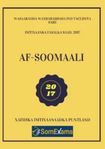Imtixaanka maadada Af-soomaali