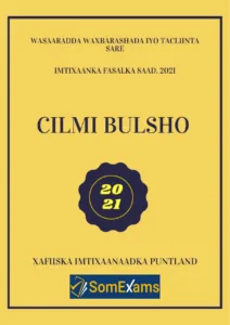 Imtixaanka maadada Cilmi bulsho