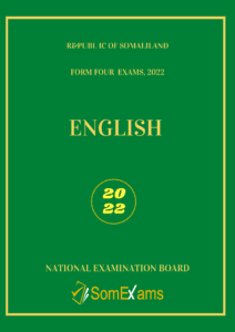 Imtixaanka maadada English 2022