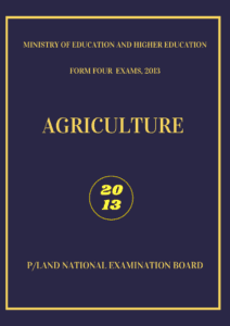 Imtixaanka maadada Agriculture 2013