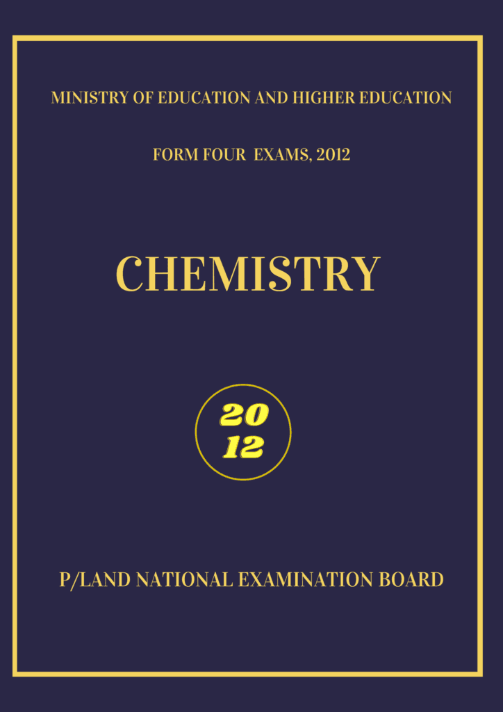 Imtixaanka maadada Chemistry 2012