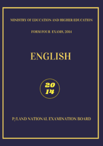 Imtixaanka maadada English 2014