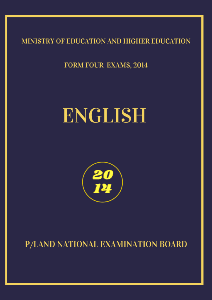 Imtixaanka maadada English 2014