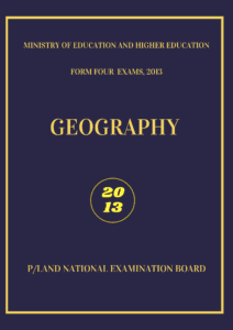 Imtixaanka maadada Geography 2013