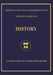 Imtixaanka maadada History 2013