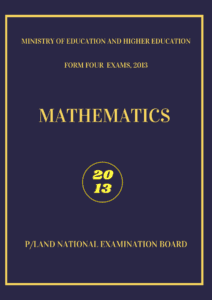 Imtixaanka maadada Mathematics 2013