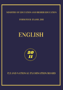 Imtixaanka maadada English 2011