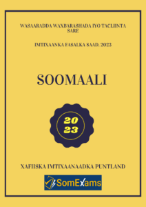 Imtixaanka maadada Af-soomaali 2023