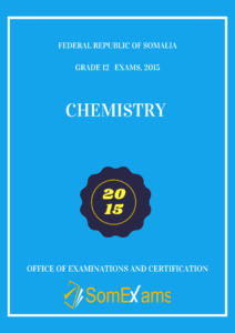 Imtixaanka maadada Chemistry 2015