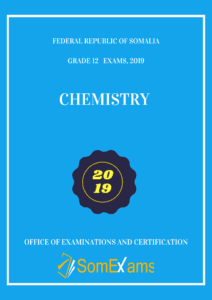 Imtixaanka maadada Chemistry 2019