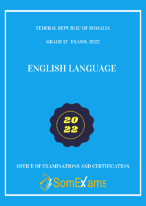 Imtixaanka maadada English 2022