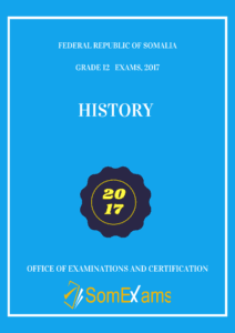 Imtixaanka maadada History 2017