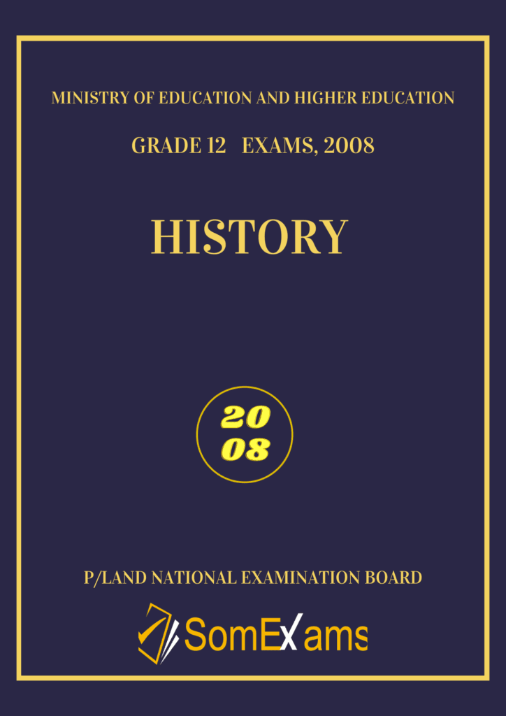 Imtixaanka maadada History 2008