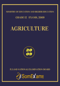 Imtixaanka maadada Agriculture 2009