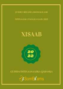 Imtixaanka maadada Xisaab 2022