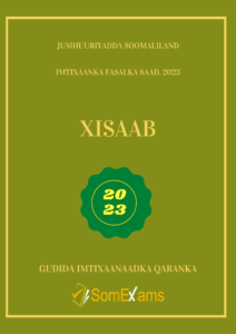 Imtixaanka maadada Xisaab 2023