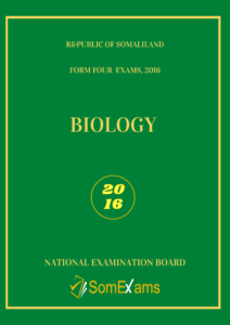 Imtixaanka maadada Biology 2016