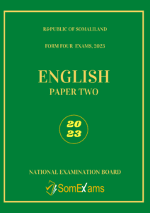 Imtixaanka maadada English 2023 P2