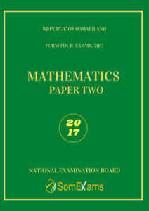 Imtixaanka maadada Mathematics 2017 P2