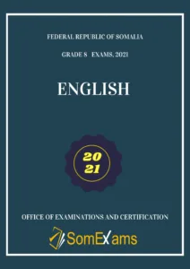 Imtixaanka dawladda, maadada English 2021