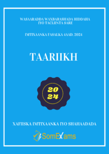 Imtixaanka maadada History 2024