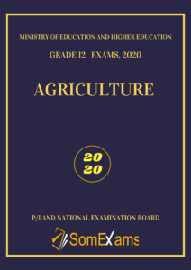 Imtixaanka dawladda Puntland, maadada Agriculture 2020