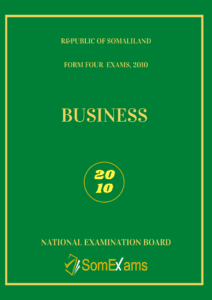 Business exam for 2010