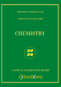 Chemistry exam for 2009