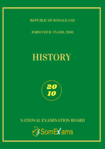 History exam for 2010