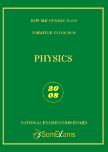 Physics exam for 2008