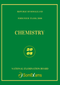 Chemistry exam for 2008