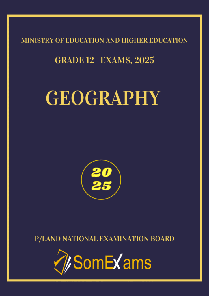 Imtixaanka dawladda Puntland, maadada Geography 2025