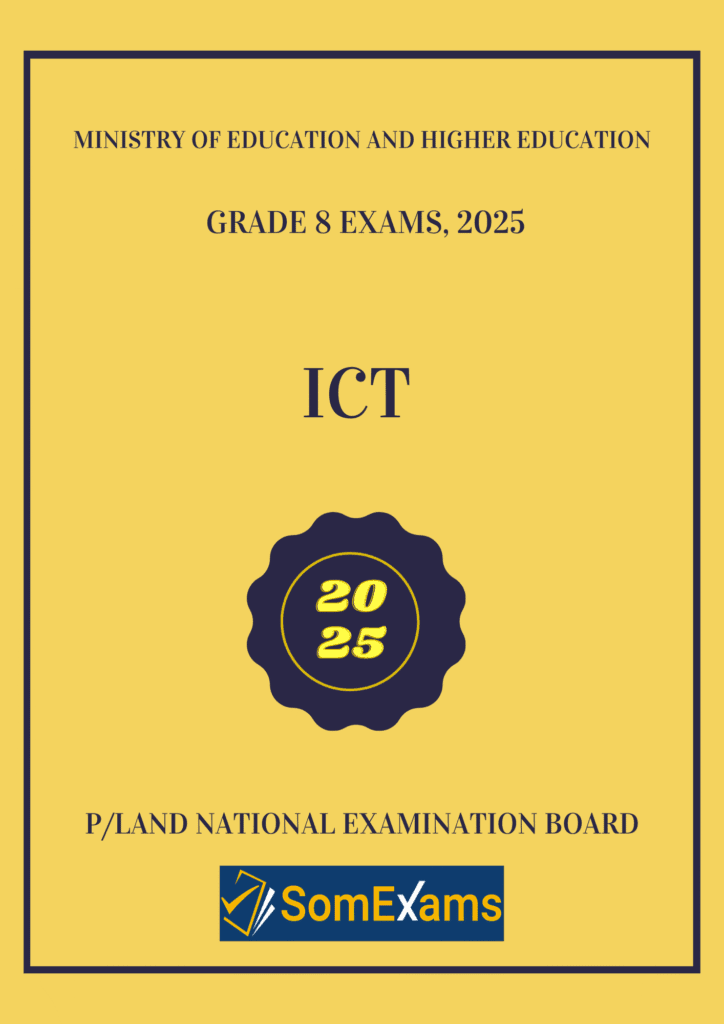 Imtixaanka dawladda Puntland, maadada Grade 8 ICT 2024