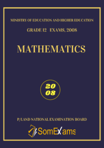 Imtixaanka maadada Mathematics 2008