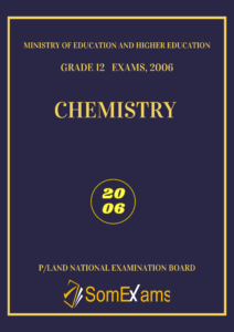 Imtixaanka maadada Chemistry 2006