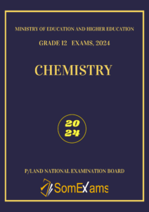 Imtixaanka dawladda Puntland, maadada Chemistry 2024