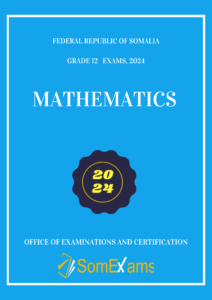 Imtixaanka maadada mathematics 2024