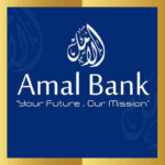AMAL BANK LOGO WITH GOLDEN FRAME