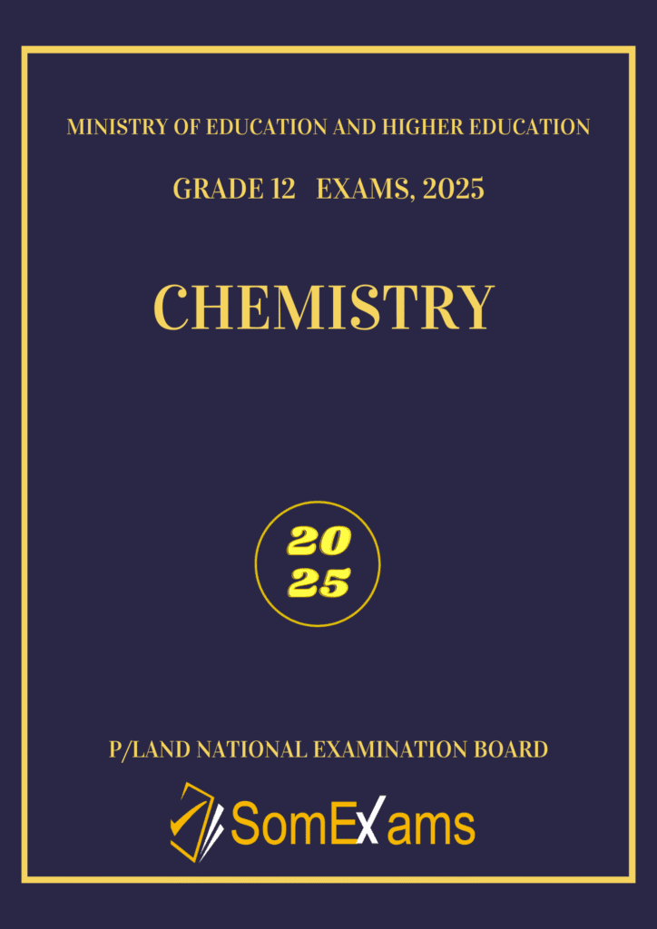 Imtixaanka dawladda Puntland, maadada Chemistry 2025